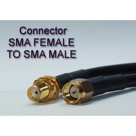 JJCABLES US MADE  50 FT  SMA Male  TO  SMA  Female RG-174 coax cable     50 ohm
