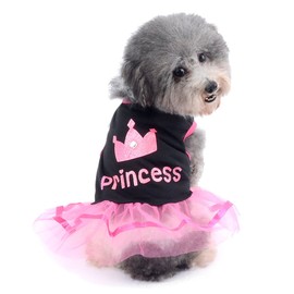 Ranphy Rhinestone Princess Dog Dress Lace Tutu Vest Skirt for Small Dog Cat Girl Apparel