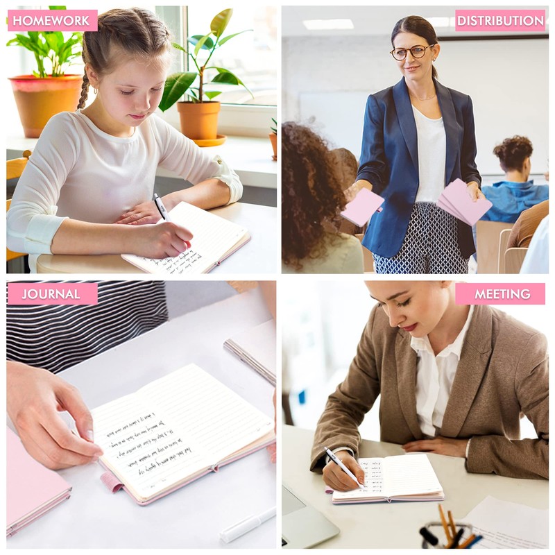 feela Notebook A6, 3-Piece Notebooks Set, Journals Book Bulk with