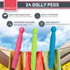 SOL 24pk Plastic Dolly Pegs For Washing Line | Heavy