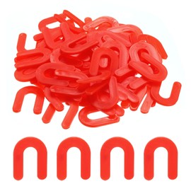 sourcing map 150Pcs Wall Floor Tile Plastic U Type Spacers Tiling Tools 3.17mm 1/8 Inch Tile Spacers for Ceramic Tiles Installation, Red
