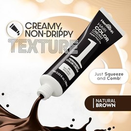 Tinte para Cabello Castaño Natural 4N Herbishh – Coloración Permanente en 1 Minuto con Peine Aplicador, Cubre Canas al Instante, Sin Amoníaco, Tecnolo