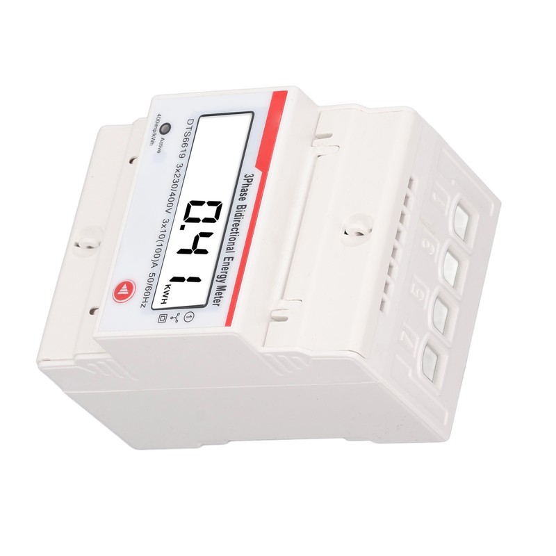 DIN Rail 3 Phase 4 Wire Energy Meter Multifunctional LCD