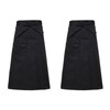 BRIIKPP Unisex Black Apron, Set of 2, Perfect for Cafe,