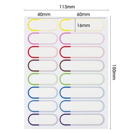 Pack of 128 Waterproof Name Stickers for Children School, Name Tags Name Labels for Nursery, Dishwasher Safe, Self-Laminating, Writeable - Marking Baby Bottle Sippy Cup School Supplies