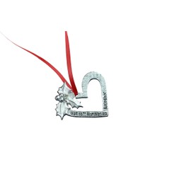 Pirantin 10th Anniversary Christmas Tree Decoration - Reads Our 10th Christmas Together