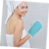 Mikinona Shower Brush Gloves Bath Towel Set 3-piece Kit Back-pulling