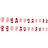 24 Pcs Valentines Press on Nails Medium Square Fake Nails