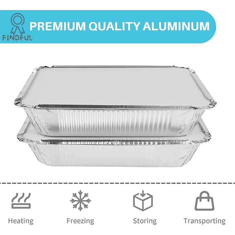 Efforias 25 X Large No6a (700ml) Aluminium Foil Food Container