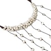Cluster Cultured Freshwater Pearl Strings Cotton Wax Rope Dangle Choker