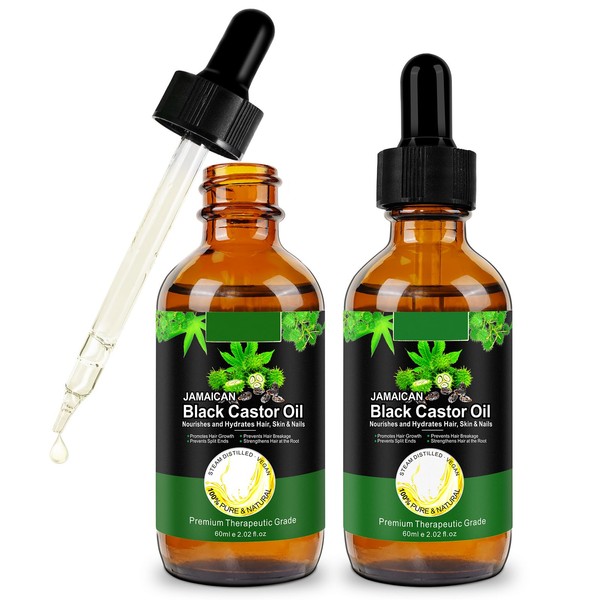 Organic Castor Oil, Black Castor Oil for Hair Growth, 2