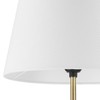 Globe Electric 61000051 60" Floor Lamp, Matte Black, Brass Accents,