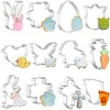 Pack of 12 Easter Cookie Cutters, Cookie Cutter Set for