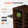 VEVOR 24-Compartment Office Mailbox, Adjustable Shelves, Wood Literature Sorter 29x12x24.4