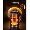 COMFEE' Electric Kettle and Tea Kettle, 1.5L Double Wall, Stainless