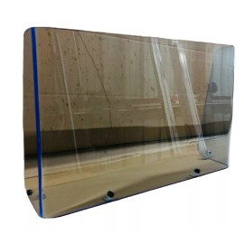 Custom Built 25 1/2" Universal boat windshield", 1/4" premium blue plexiglass, center console