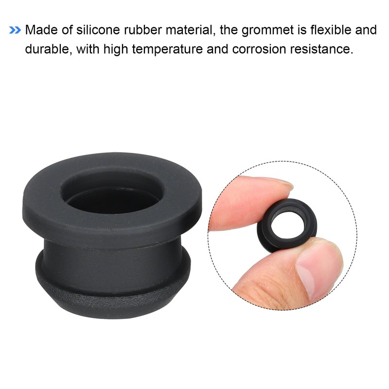 QUARKZMAN 4pcs Snap Rubber Grommet Connector Mounting Diameter 12.5mm ID