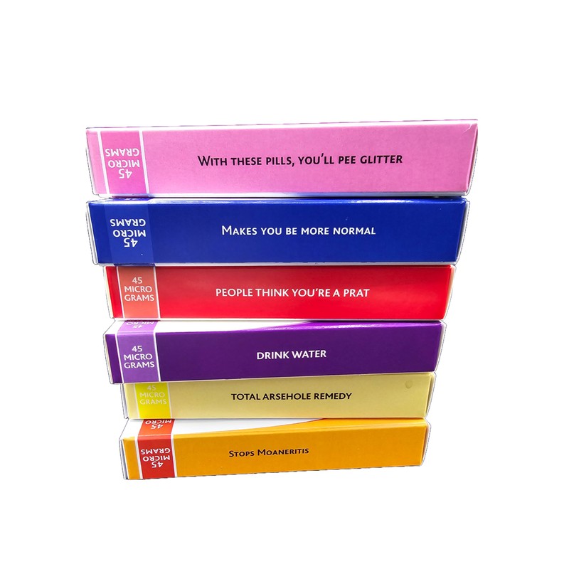 Joke Pill Boxes Gift Set x6 - Fun Prank Medication