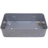 Metal Clad Double Pole Socket 2 Gang 13A Switched with