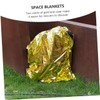 Parliky 3pcs Emergency Blanket Dual Sided Gold Silver Thermal Blankets