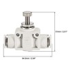 sourcing map Air Flow Control Valve, in-line Speed Controller Union