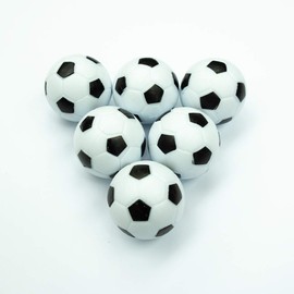 Carromco Table Football Balls Set of 6 Black / White
