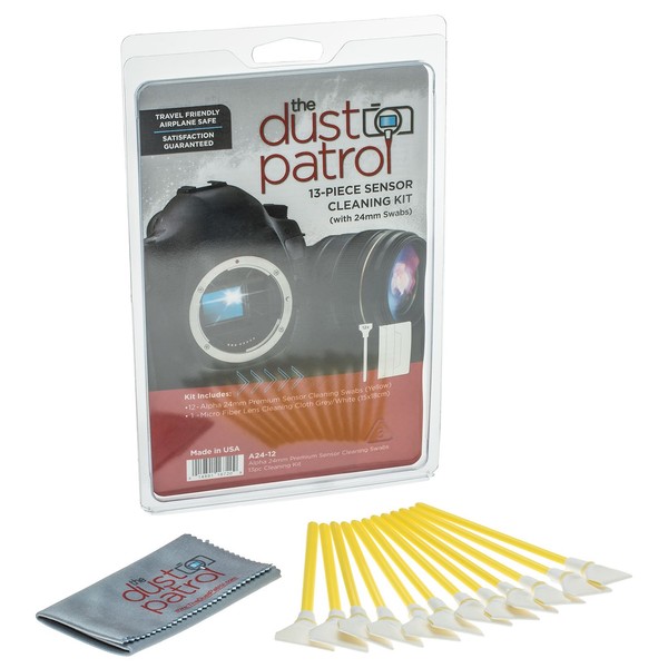 Alpha 24mm Premium Sensor Cleaning Swabs (12pk) (Yellow)