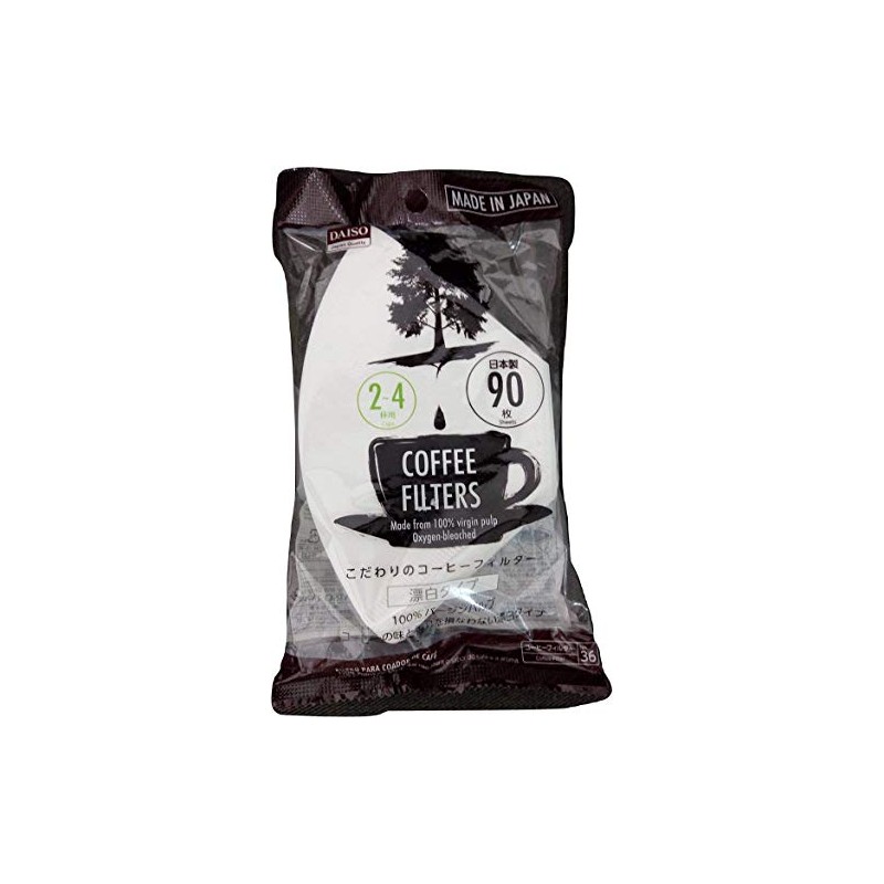 Daiso Coffee Filter Paper [2-4 person] white 90 pieces