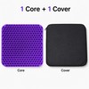 Purple Gel Honeycomb Slim 0.8 Seat Cushion for Office Chair,