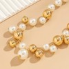 Chunky Gold Pearl Necklace for Women - Big Statement Jewelry