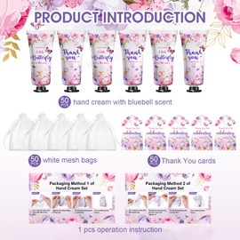 KONEUK 50 Sets Baby Shower Hand Cream Gifts, Wedding Party Favors, Baby Shower Party Favors and Bridal Shower Gifts for Guests, Bulk Thank You Gifts for Women(Butterfly)