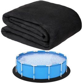 18 FT Round Pool Liner Pad for Above Ground Swimming Pools - Protects Pool Liner, Heavy Duty Pools Mat for Pool Bottom Liner Protector to Prevent Punctures Extend Liners Life