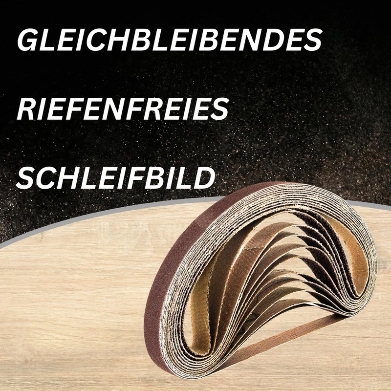 Sanding Belts 13 x 451 mm, Sanding Belt Set 16