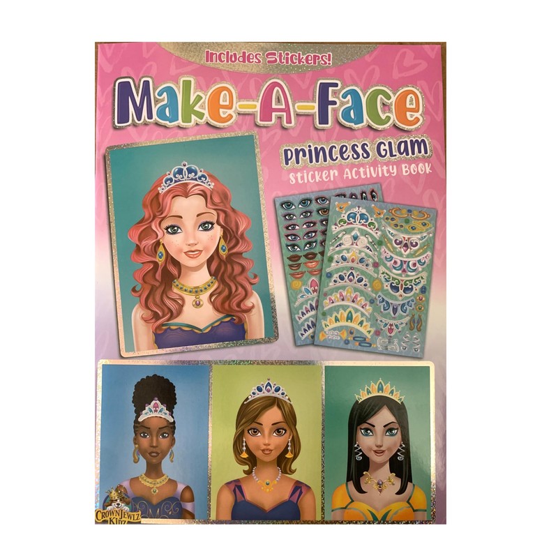 Make-A-Face Princess Sticker Activity Book & Princess Sticker Bundle