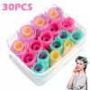 30Pcs 헤어 롤러 세트 자기 지주 미용 Curlers DIY 곱슬