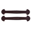 Pair of Havana Brown Leather Steamer Trunk Handles