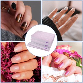 GigaGround 80/80 Grit Nail Files, Emery Boards Nail File for Acrylic and Gel Nails, Coarse Nail File Double Sided 80 Grits Emory Professional Filers Reusable Washable Manicure Square Gray (50 Pcs 80/80 Grit)