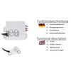 Huber Motion, 180° Motion Detector, White, Fitted, Concealed, Energy Efficient,
