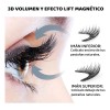 Pestañas Postizas Magnéticas Kit Con Clip 4 Pares