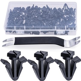 Rexka 51pcs Grille Retainer Clip Compatible with Nissan Infiniti 01553-03831 200SX Axxess Frontier Maxima Pulsar NX Sentra, Stanza Xterra J30 M30 QX4 - Multipurpose Auto Trim Panel Body Remover