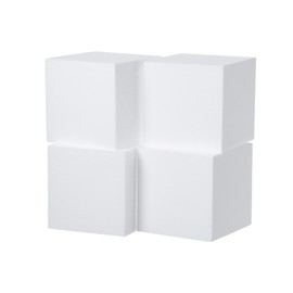 Crafare 3 Pack Polystyrene Square Foam Blocks 5" x 5" x 5" for Art, School, Projects, Sculpture, Floral Arrangements, Modelling and Centerpieces