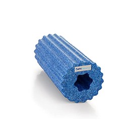 AFH-Webshop Blue fascia roller with practical transport bag, foam roller for self-massage, sports massage roller, high density PP foam roller, B-line premium
