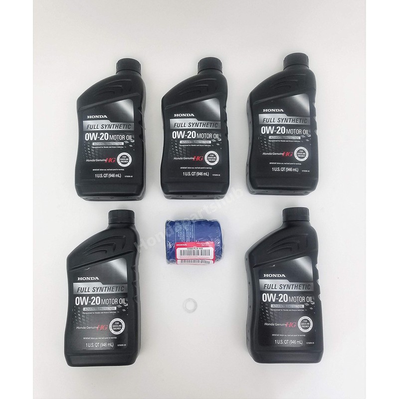 Honda Genuine 0W-20 Full Synthetic Oil Change Kit w/A02 Filter