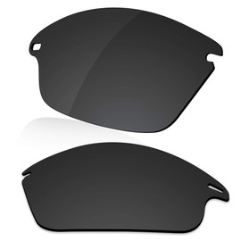 LenzReborn Polarized Lens Replacement for Oakley Fast Jacket OO9097 Sunglass - Dark Black - Polarized