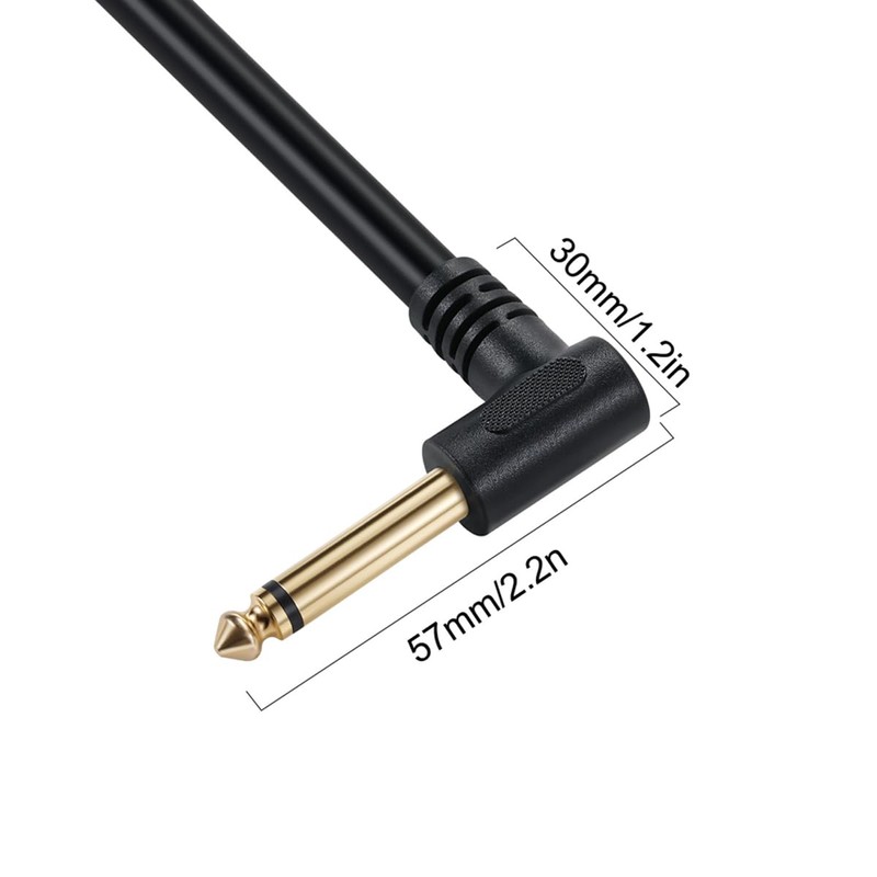 Speakon to 1/4" Speaker Cable, 6.35mm TS Male Plug to