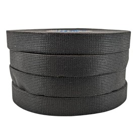 PA Products 4 Pack of 15mm x 25m (100m Total) Heat-Resistant Black Fabric Cloth Wiring Harness Loom Tape - Cable Tidy Flame Retardant Connector Loom Tape for Car/Vehicle Auto Cables Wiring