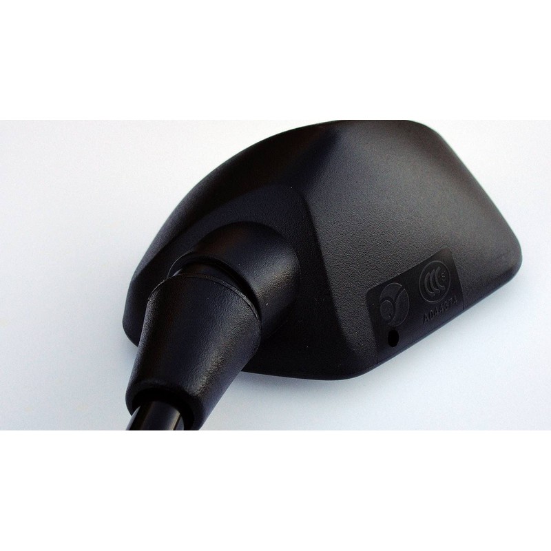 OEM Quality Black Angular Head Motorcycle Mirrors - compatible with/replacement