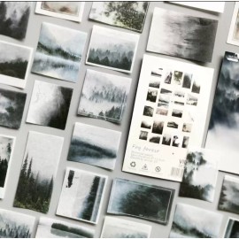Unbranded 10pcs Misty Forest Washi Type Stickers- Scrapbook, Journal, DIY Crafts & Cards