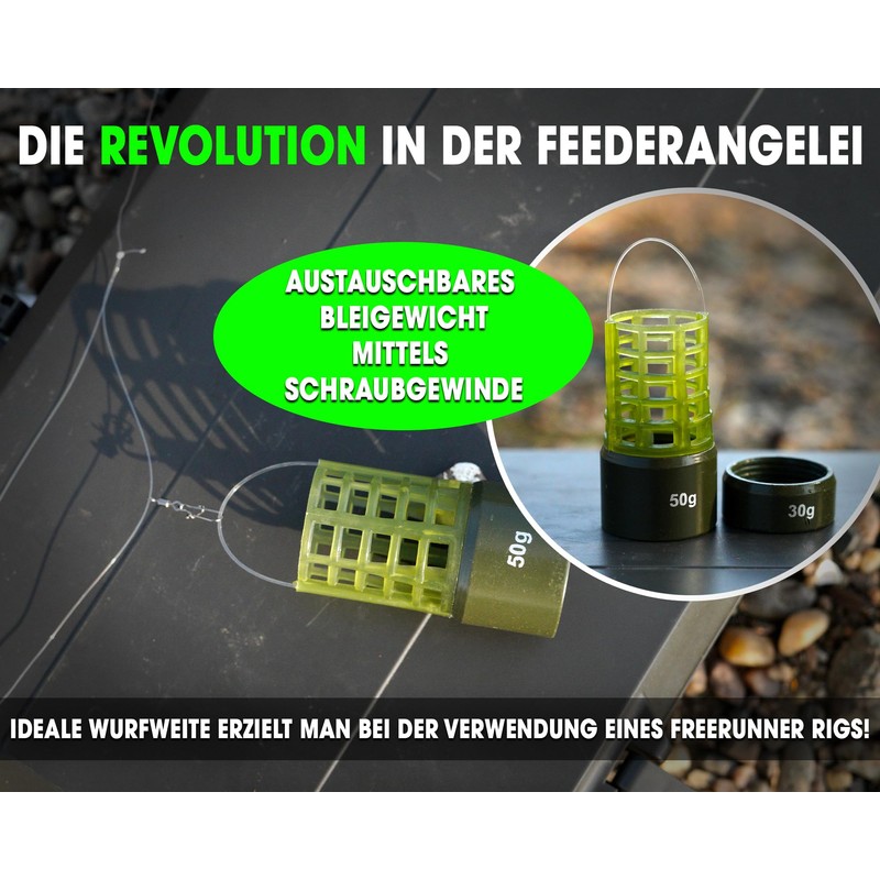 Angel-Berger Magic Baits Quick Change Feeder Set, Feeder Baskets, Feeder