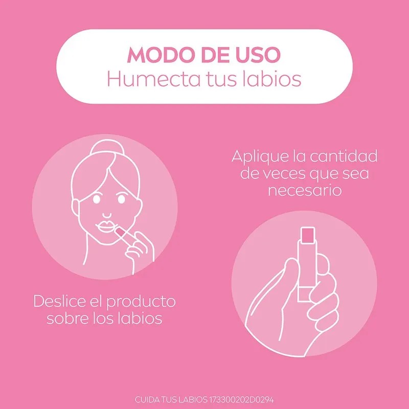 Bálsamo Labial Labello Caring Beauty 2 En 1 Color Pink